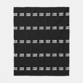 Ihr Logo | Horizontal gezogenes Streifenmuster Fleecedecke (Vorderseite)