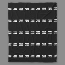 Ihr Logo | Horizontal gezogenes Streifenmuster Fleecedecke