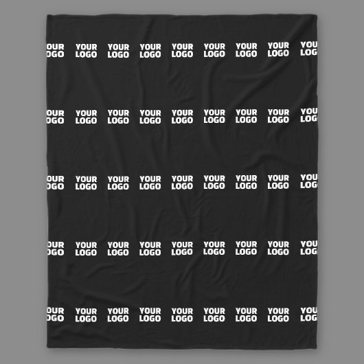 Ihr Logo | Horizontal gezogenes Streifenmuster Fleecedecke