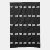 Ihr Logo | Horizontal gezogenes Streifenmuster Geschirrtuch (Vertikal)