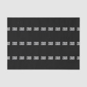 Ihr Logo | Horizontal gezogenes Streifenmuster Seidenpapier (Vorderseite)