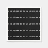 Ihr Logo | Horizontal gezogenes Streifenmuster Serviette (Vorderseite)