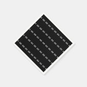 Ihr Logo | Horizontal gezogenes Streifenmuster Serviette (Ecke)