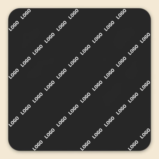 Ihr Logo, Ihr Design oder Ihr Foto werden mit eine Quadratischer Aufkleber