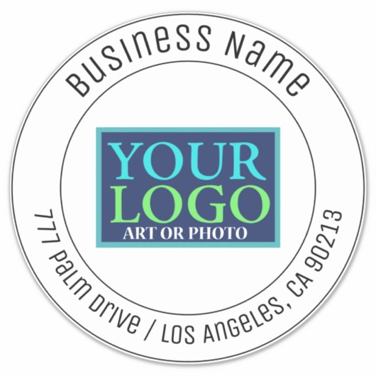 Ihr Logo, Ihr Firmenname, Ihre Adresse oder ein be Aufkleber (Vorderseite)