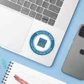 Ihr Logo, Ihr Firmenname, Ihre Adresse oder ein be Aufkleber (Laptop mit iPhone)