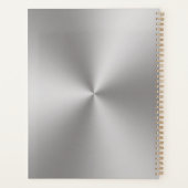 Ihr Logo Ihr Silbermedaille-Look Terminkalender Planer (Rückseite)