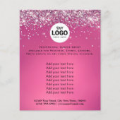 Ihr Logo Imitat Glitzer Hintergrund Flyer (Vorne)