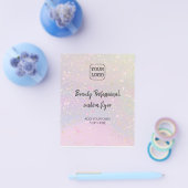 Ihr Logo Imitate Glitzer auf Imitat holografischen Flyer (Einzeln)