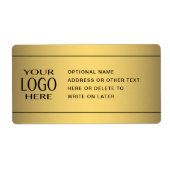 IHR LOGO | Imitate Gold und Fakultativtext (Vorne)