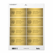 IHR LOGO | Imitate Gold und Fakultativtext (Vorne)