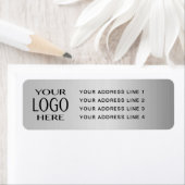 IHR LOGO | Imitate Silver Metal Rücksendeadresse (Insitu)