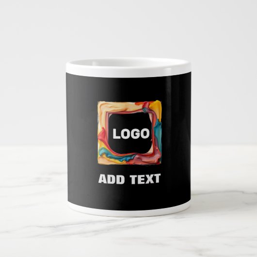 Ihr Logo in Jumbo-Tasse (Vorderseite)