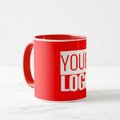 Ihr Logo in leuchtend rot Tasse (Vorderseite Links)