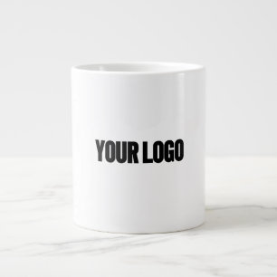 Ihr Logo in Weiß einfügen Jumbo-Tasse