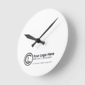 Ihr Logo ist hier einfach und benutzerdefiniert. Runde Wanduhr (Winkel)