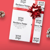 Ihr Logo ist Retro-modern, weiß und schwarz Geschenkpapier