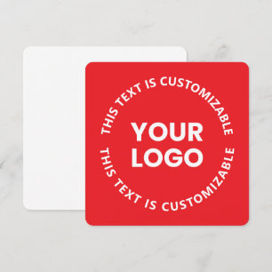 Ihr Logo/Jedes hochgeladene Bild & kreisförmiger T Mitteilungskarte