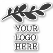 Ihr Logo Kiss Cut Aufkleber (Vorderseite)