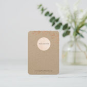 Ihr Logo Kraft Blumenleaf Boho Ofenanzeige Visitenkarte (Stehend Vorderseite)