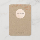 Ihr Logo Kraft Blumenleaf Boho Ofenanzeige Visitenkarte (Vorderseite)