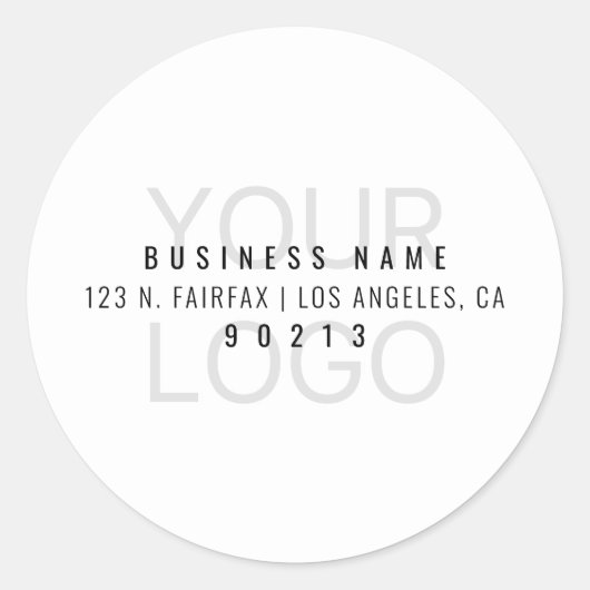 Ihr Logo leuchtet automatisch für den Hintergrund Runder Aufkleber (Vorderseite)