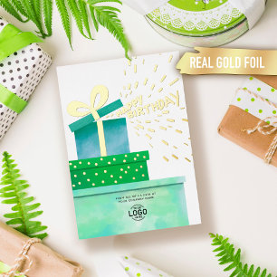 Ihr Logo Lustige Grüne Geschenke Geschäft Alles Gu Folieneinladung