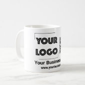 Ihr Logo-Marketing für Unternehmen Kaffeetasse (Vorderseite Links)