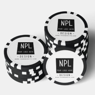 Ihr Logo - Minimale, moderne Werbeartikel Pokerchips