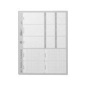 Ihr Logo Minimalistisch Einfach, nicht mehr datier Notizblock (Rotiert)