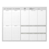 Ihr Logo Minimalistisch Einfach, nicht mehr datier Notizblock (Vorderseite)