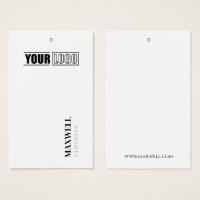 Ihr Logo Minimalistisch White Modern Hang Tags