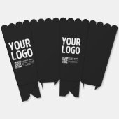 Ihr Logo mit bearbeitbarem QR-Code und Text Geschenkschachtel (Ungeklappt)