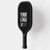 Ihr Logo mit bearbeitbarem QR-Code und Text Pickleball Schläger (Links)