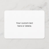 Ihr Logo mit bearbeitbarem Slogan und Firmennamen Begleitkarte (Rückseite)