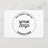 Ihr Logo mit bearbeitbarem Slogan und Firmennamen Begleitkarte (Vorderseite)