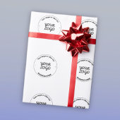 Ihr Logo mit bearbeitbarem Slogan und Firmennamen Geschenkpapier