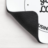 Ihr Logo mit bearbeitbarem Slogan und Firmennamen Mousepad (Ecke)