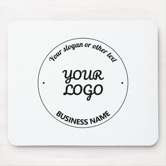 Ihr Logo mit bearbeitbarem Slogan und Firmennamen Mousepad (Vorne)