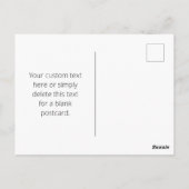 Ihr Logo mit bearbeitbarem Slogan und Firmennamen Postkarte (Rückseite)