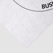 Ihr Logo mit bearbeitbarem Slogan und Firmennamen Seidenpapier (Detail)