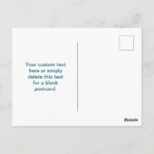 Ihr Logo mit/Bearbeitung von QR-Code und Farbverla Postkarte (Rückseite)