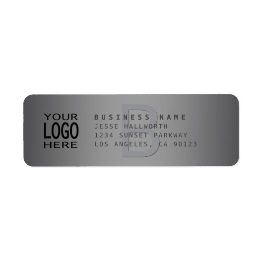 Ihr Logo mit editierbarem Farbverlauf & Monogramm (Vorne)