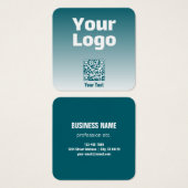 Ihr Logo mit editierbarem QR-Code und Farbverlauf (Vorne & Hinten)