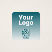 Ihr Logo mit editierbarem QR-Code und Farbverlauf (Vorderseite)