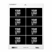 Ihr Logo mit editierbarem QR-Code und Text (Vorne)