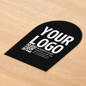Ihr Logo mit editierbarem QR-Code und Text Acryleinladungen (Ablage )