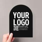 Ihr Logo mit editierbarem QR-Code und Text Acryleinladungen (Insitu (Handheld))