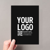 Ihr Logo mit editierbarem QR-Code und Text Acryleinladungen (Insitu (Handheld))