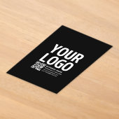 Ihr Logo mit editierbarem QR-Code und Text Acryleinladungen (Ablage )